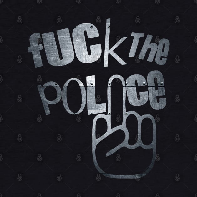 Fuck the police metal finger by RataGorrata